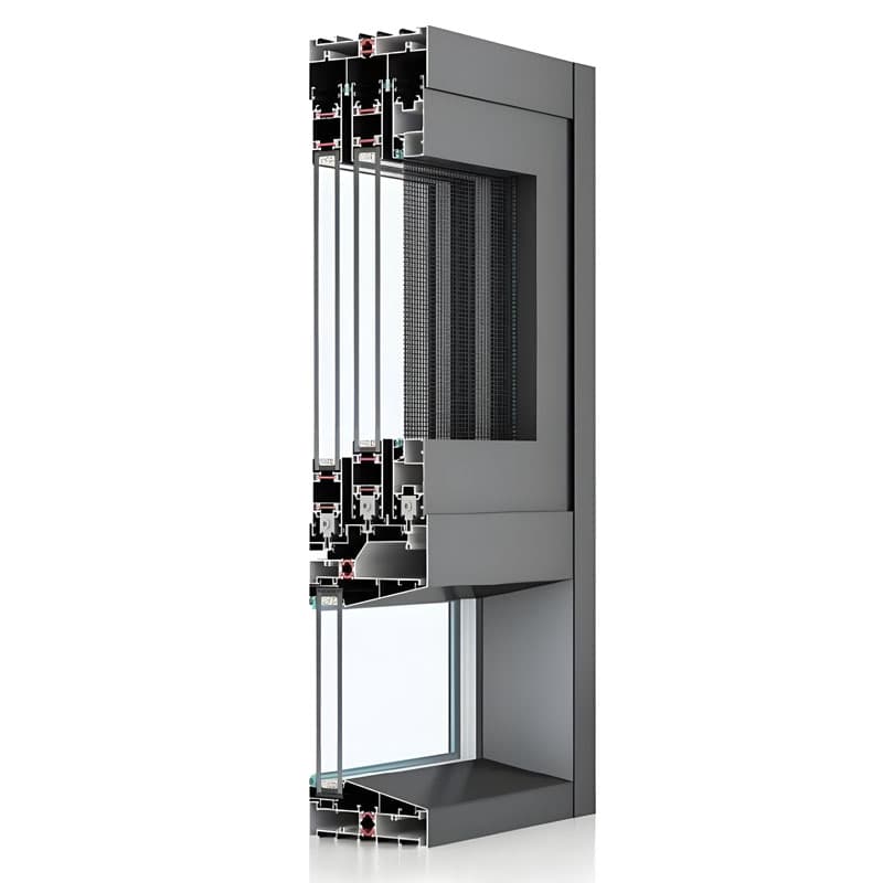 120 Three Track Broken Bridge Sliding Window